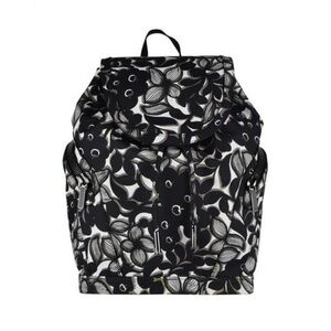Christian Louboutin Floral Black and White Backpack